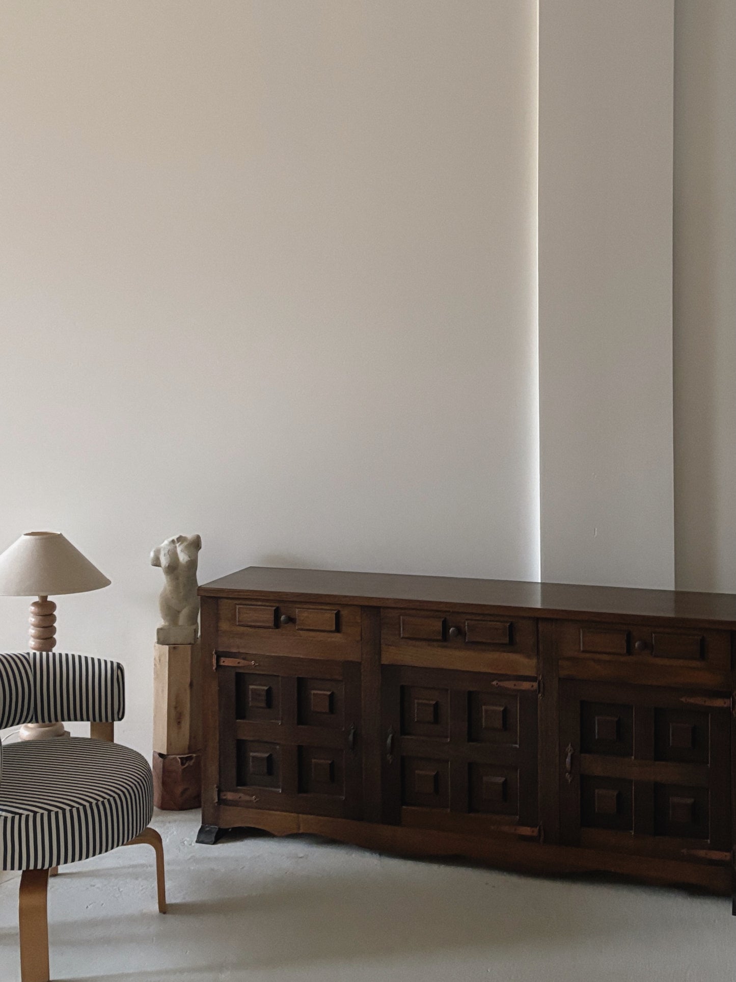 1970s Brutalist Walnut Sideboard