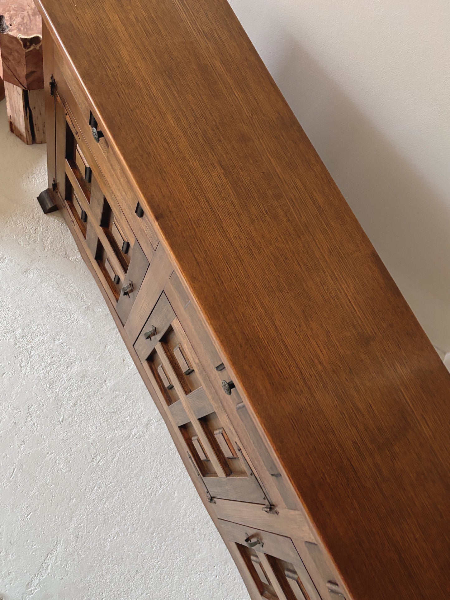 1970s Brutalist Walnut Sideboard