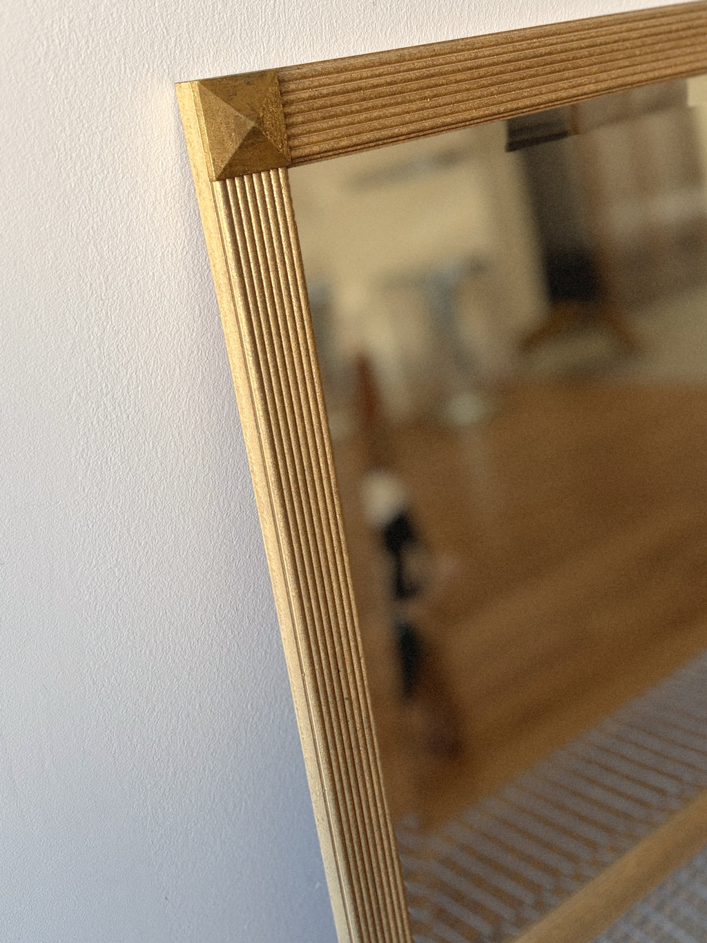 Gold Framed Square Mirror