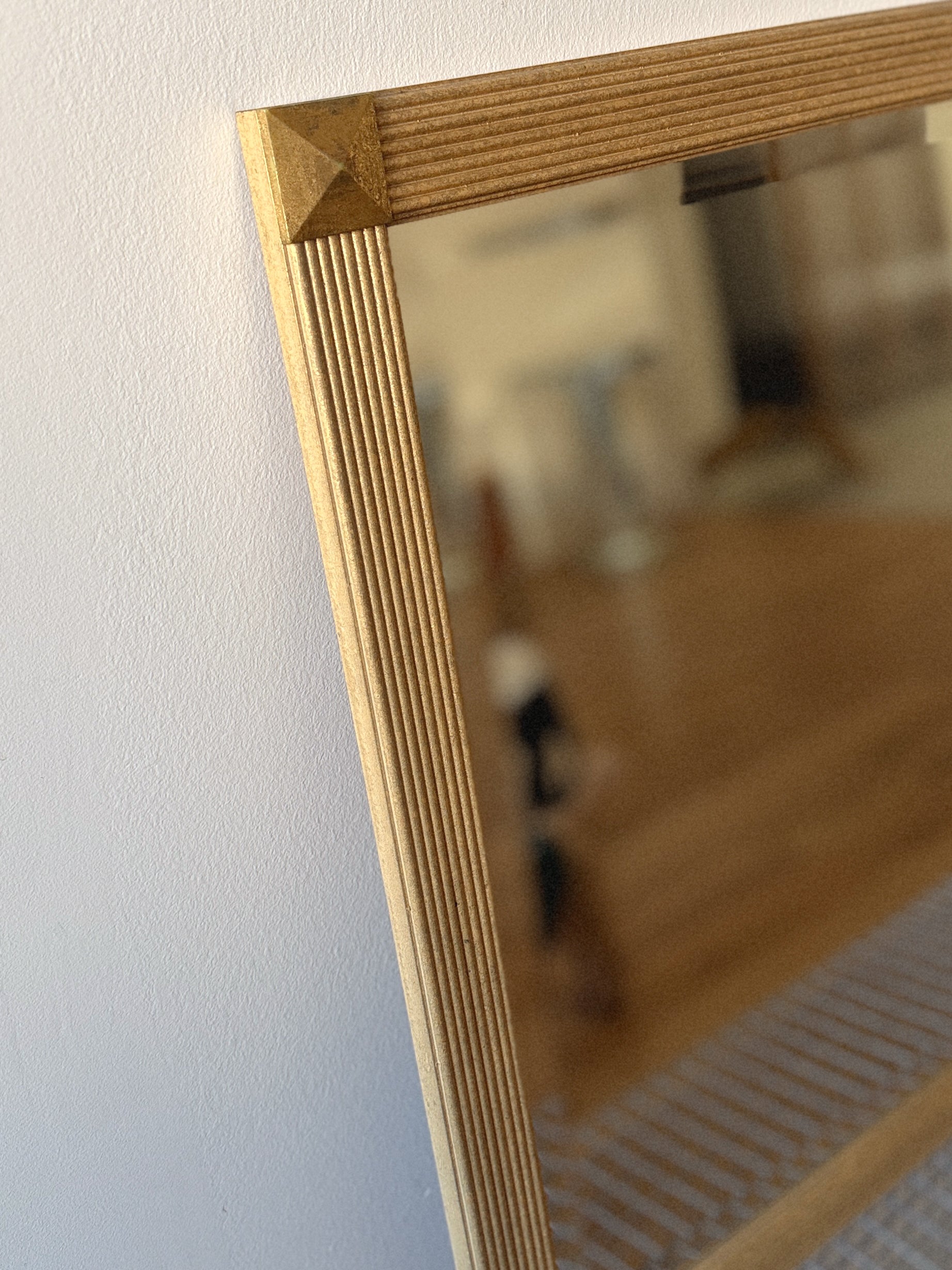 Gold Framed Square Mirror
