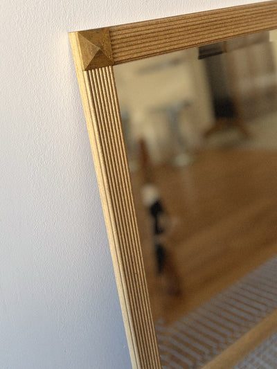Gold Framed Square Mirror