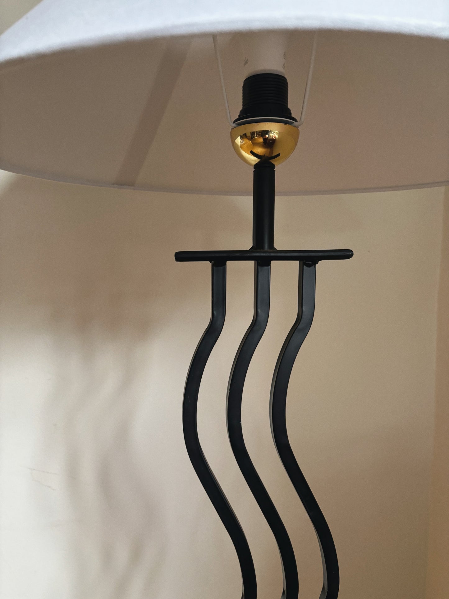 1980s Triple Wiggle Floor Lamp