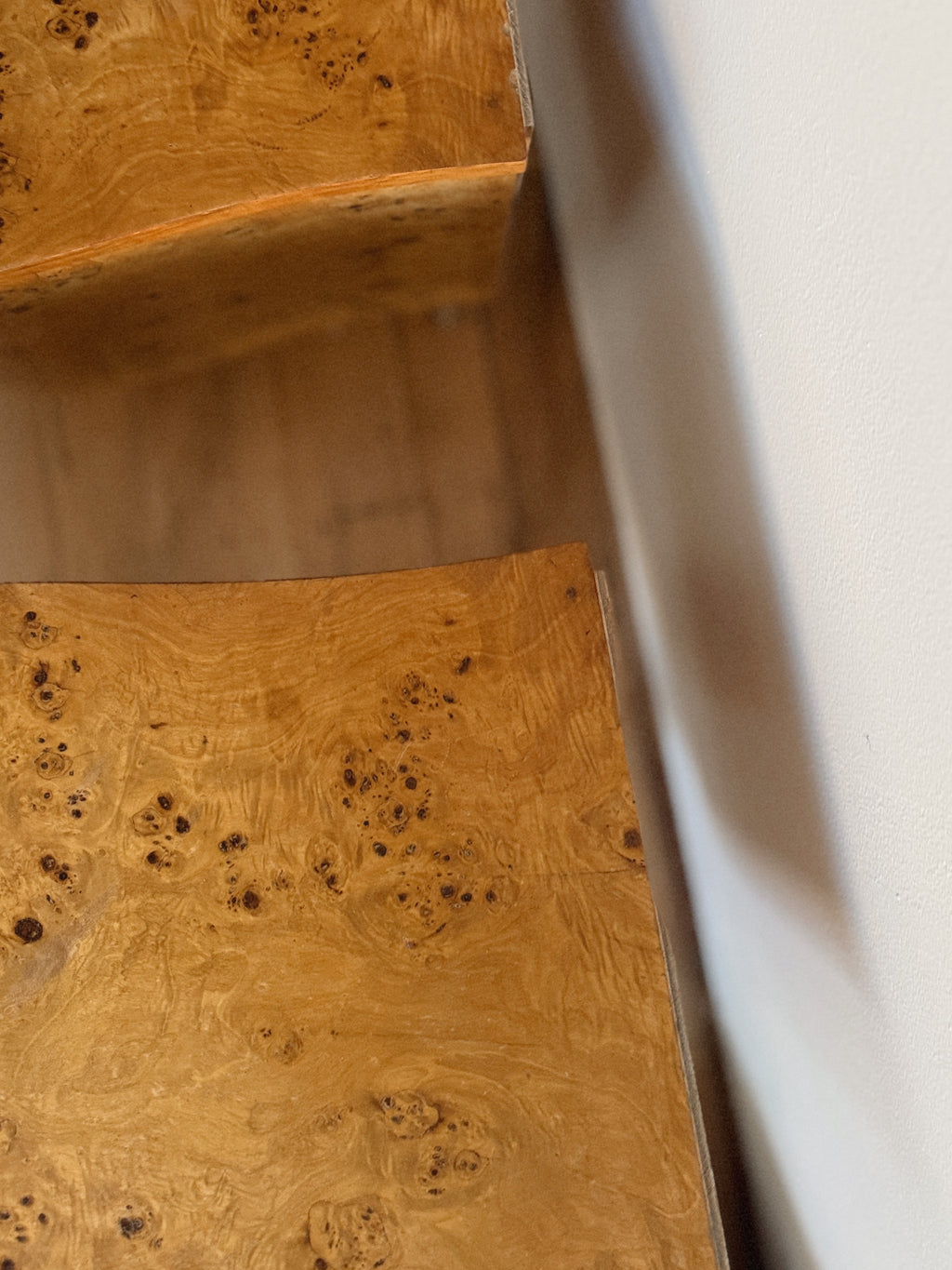 Bespoke Burl Bedside Tables