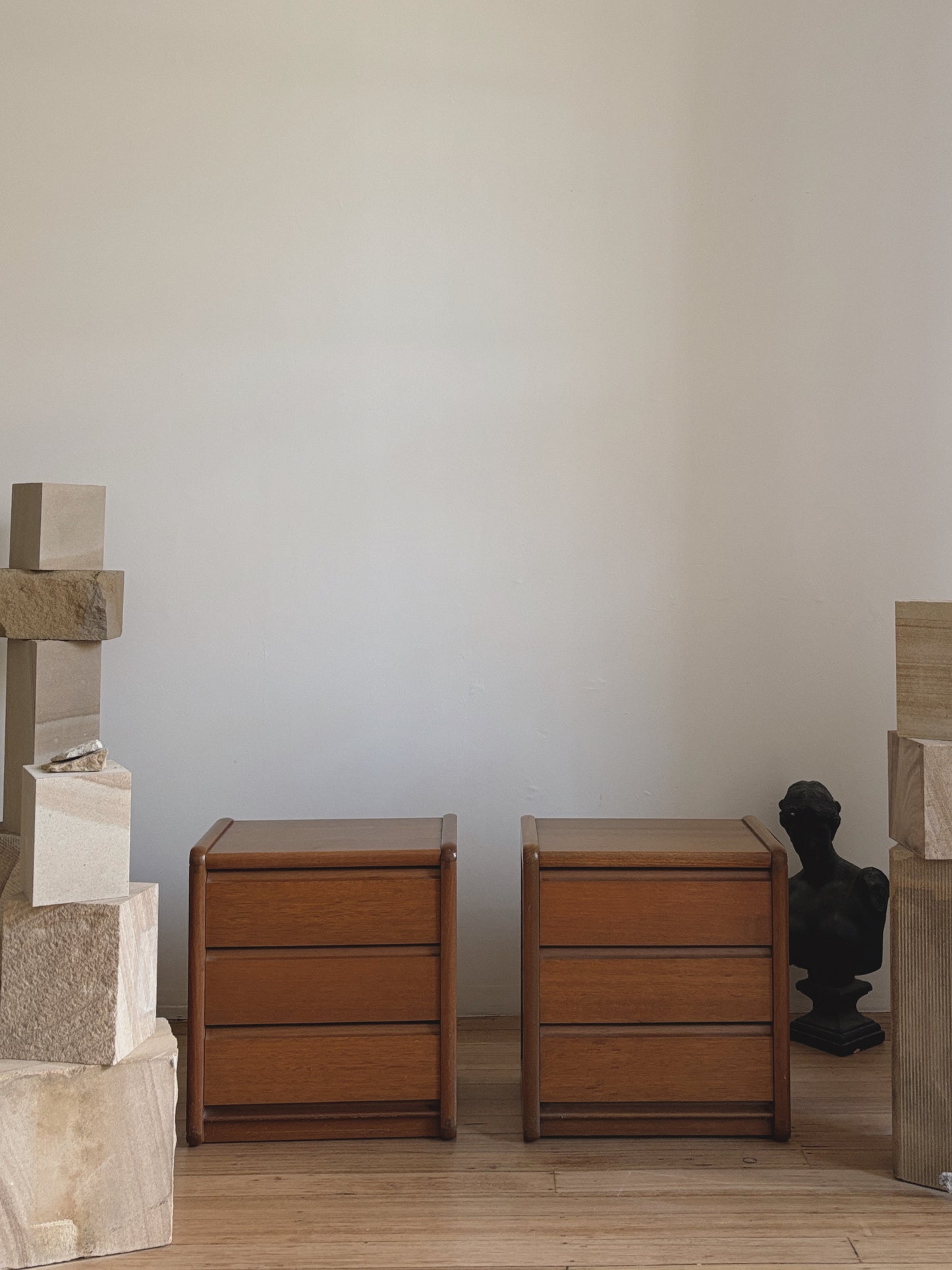 1970s Oak Beside Tables