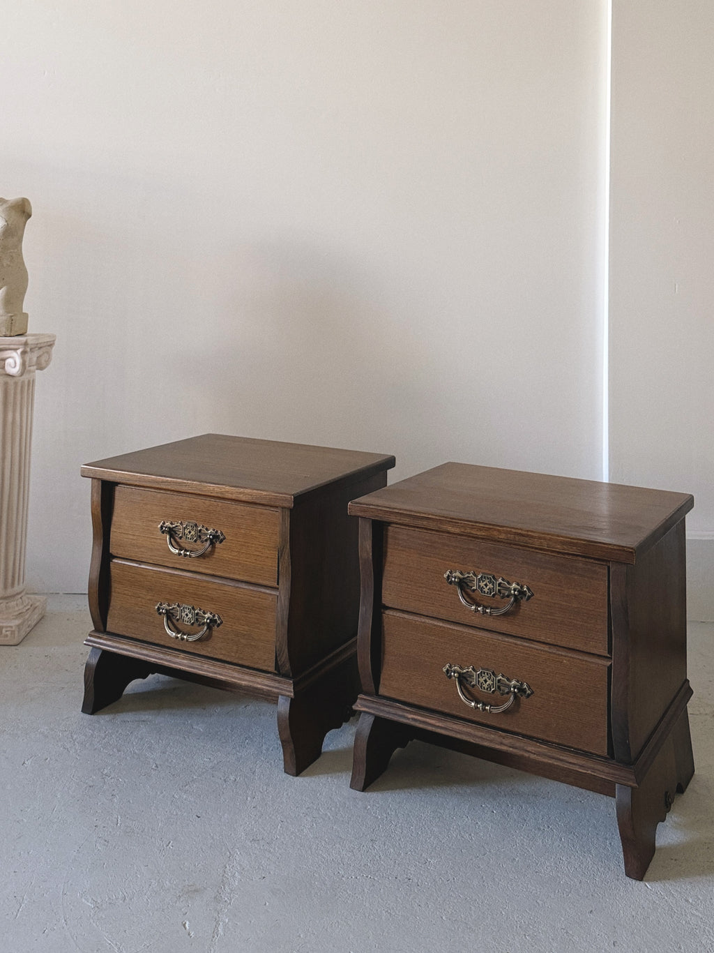 1970s Wavy Bedside Tables
