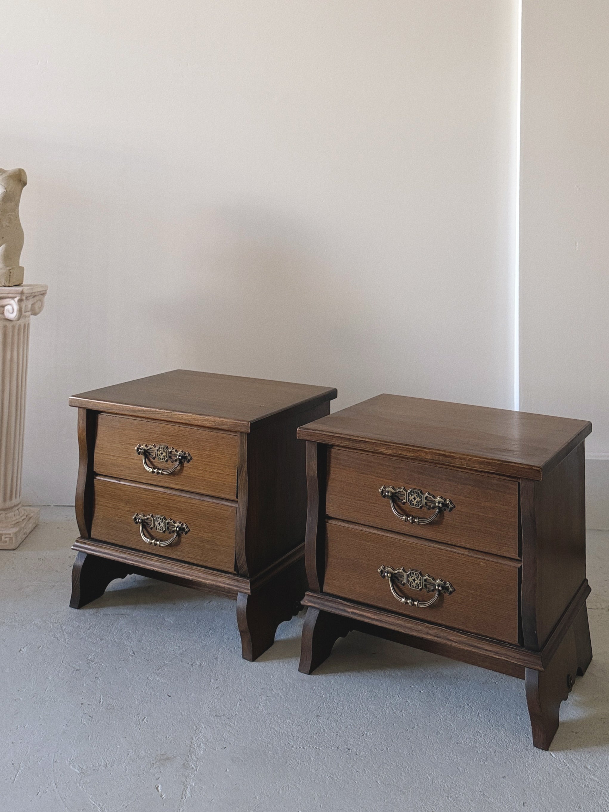 1970s Wavy Bedside Tables