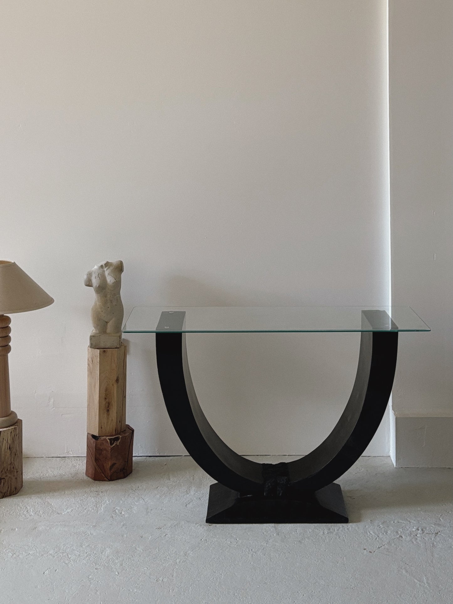 1980s Tessellated Stone Console Table