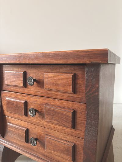 Set of 1970s Geometric Bedside Tables