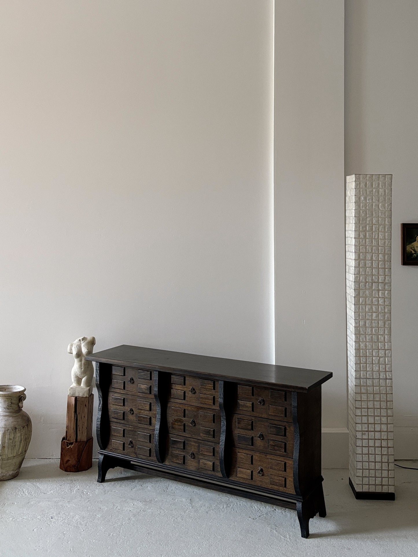 9 Drawer Brutalist Sideboard