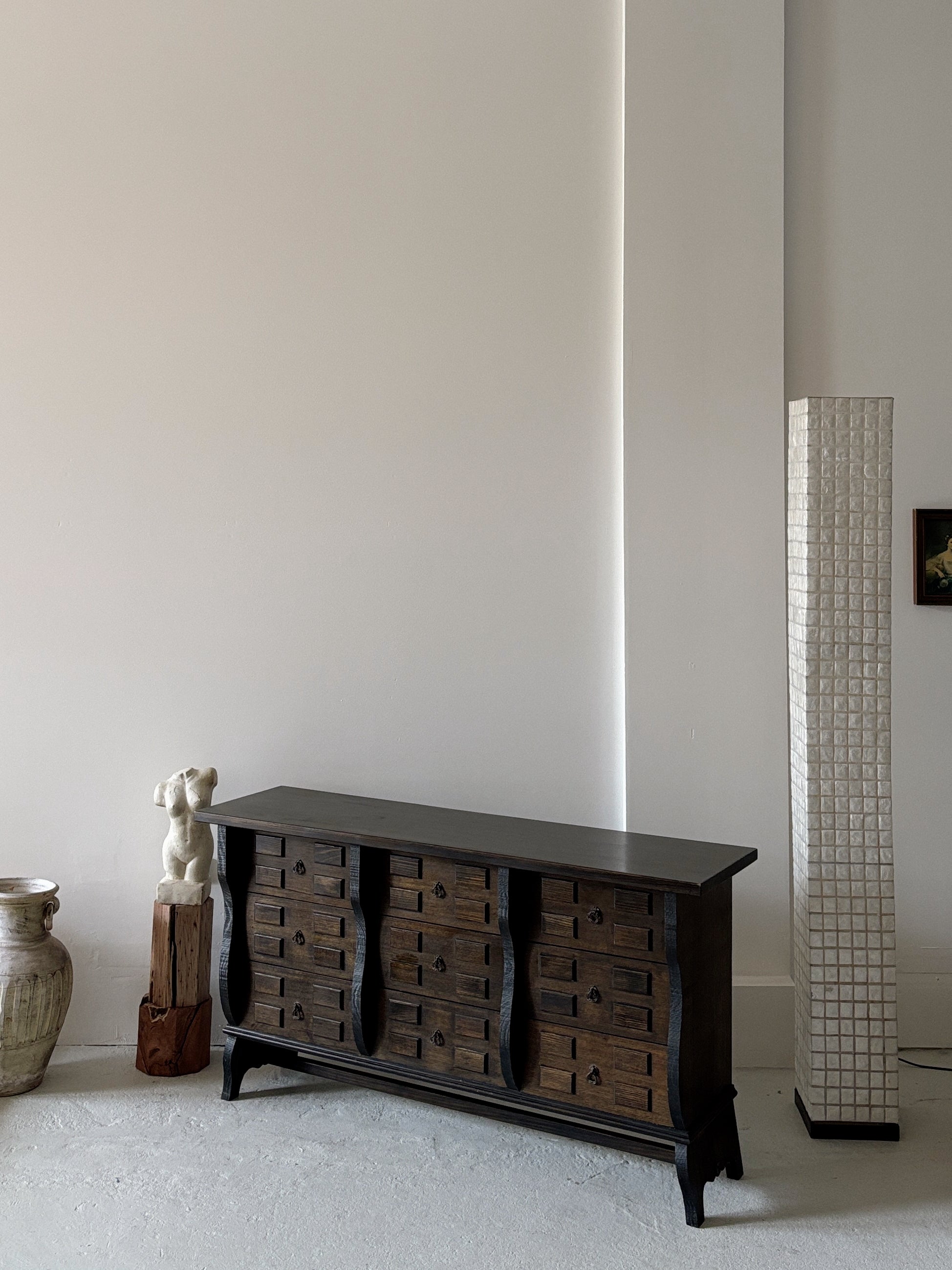 9 Drawer Brutalist Sideboard