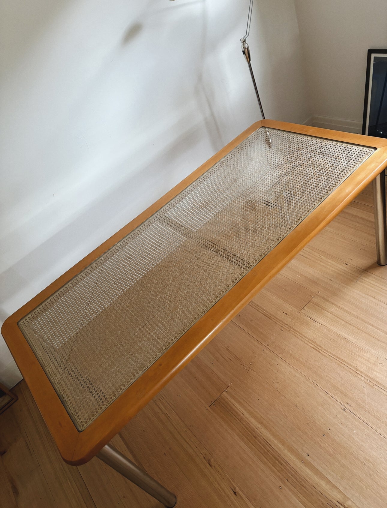 1980s Rattan Dining Table