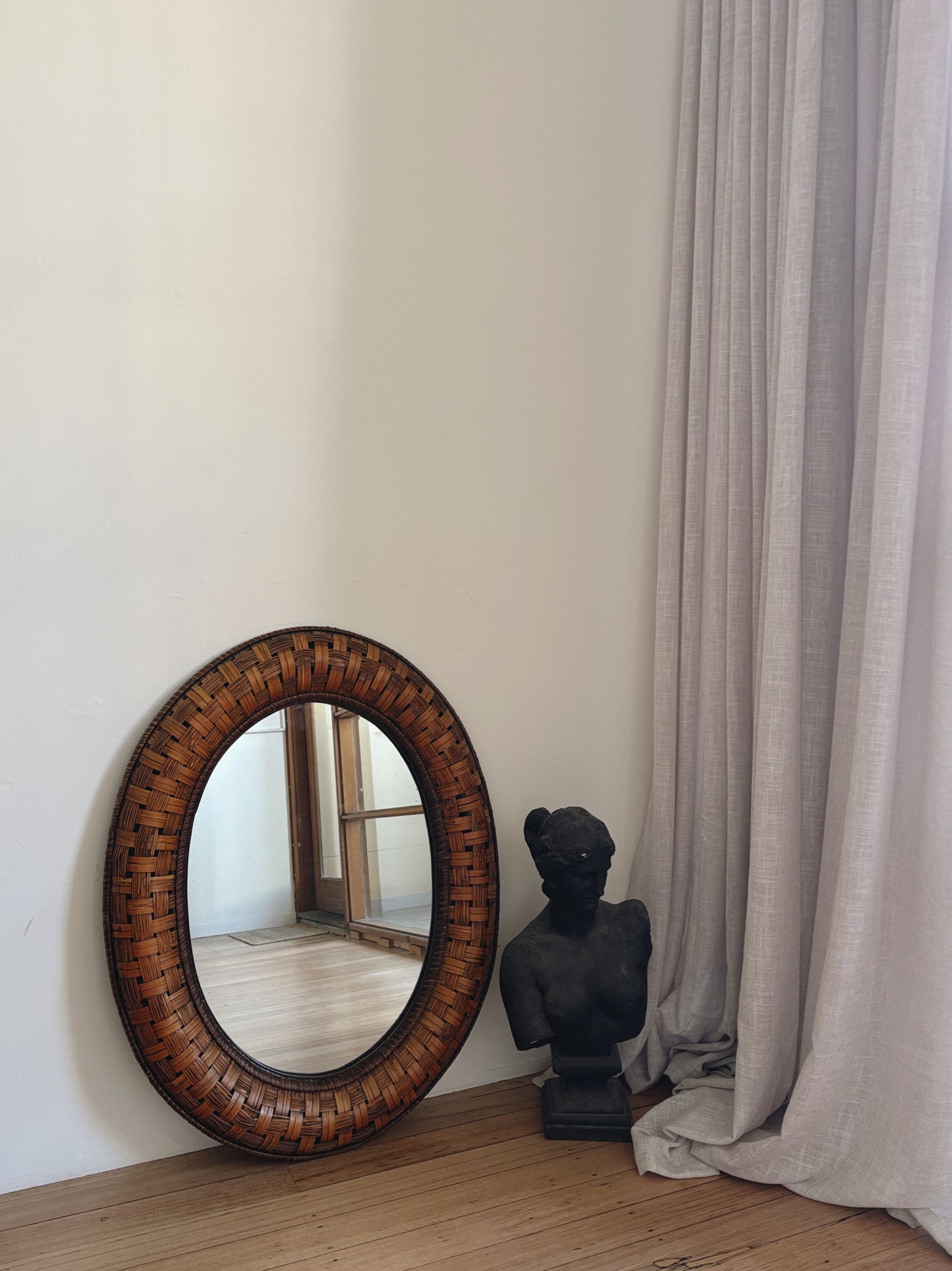 Vintage Woven Mirror