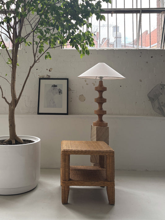 Pair of Rattan Bedside Tables
