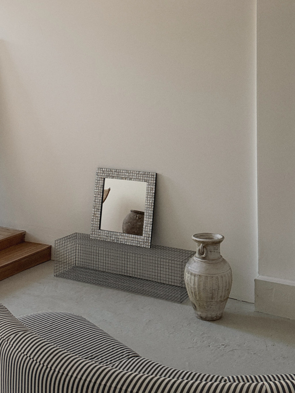 Mosaic Shell Square Mirror