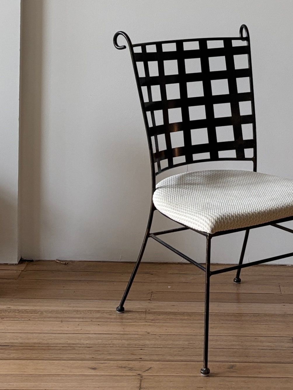 *CUSTOM* Set x 6 Curly Wrought Iron Chairs