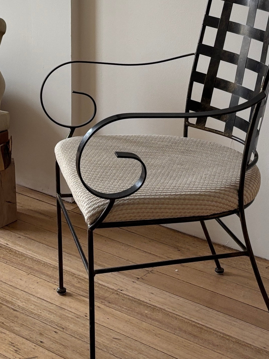 *CUSTOM* Set x 6 Curly Wrought Iron Chairs