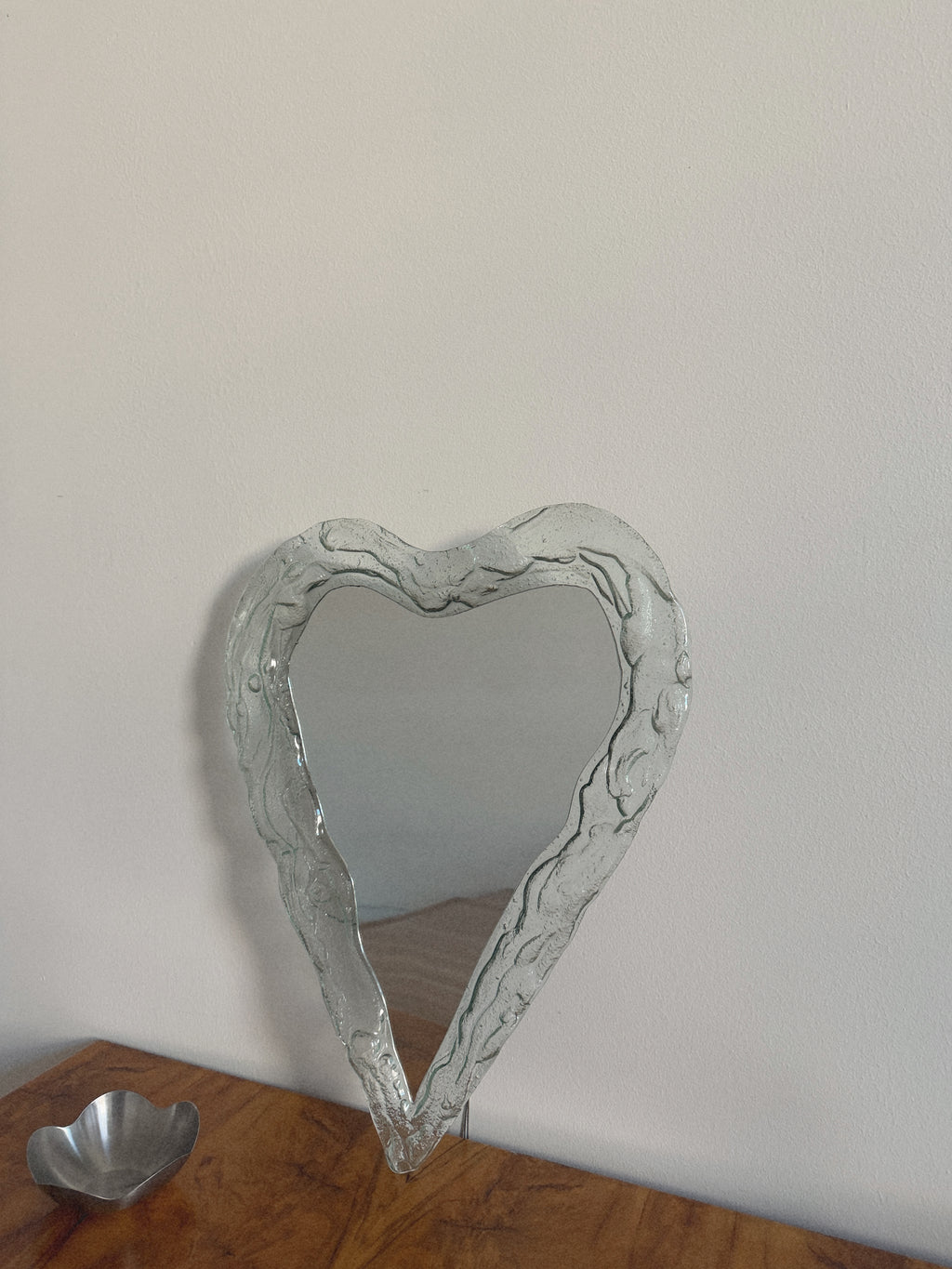 Glass Heart Mirror
