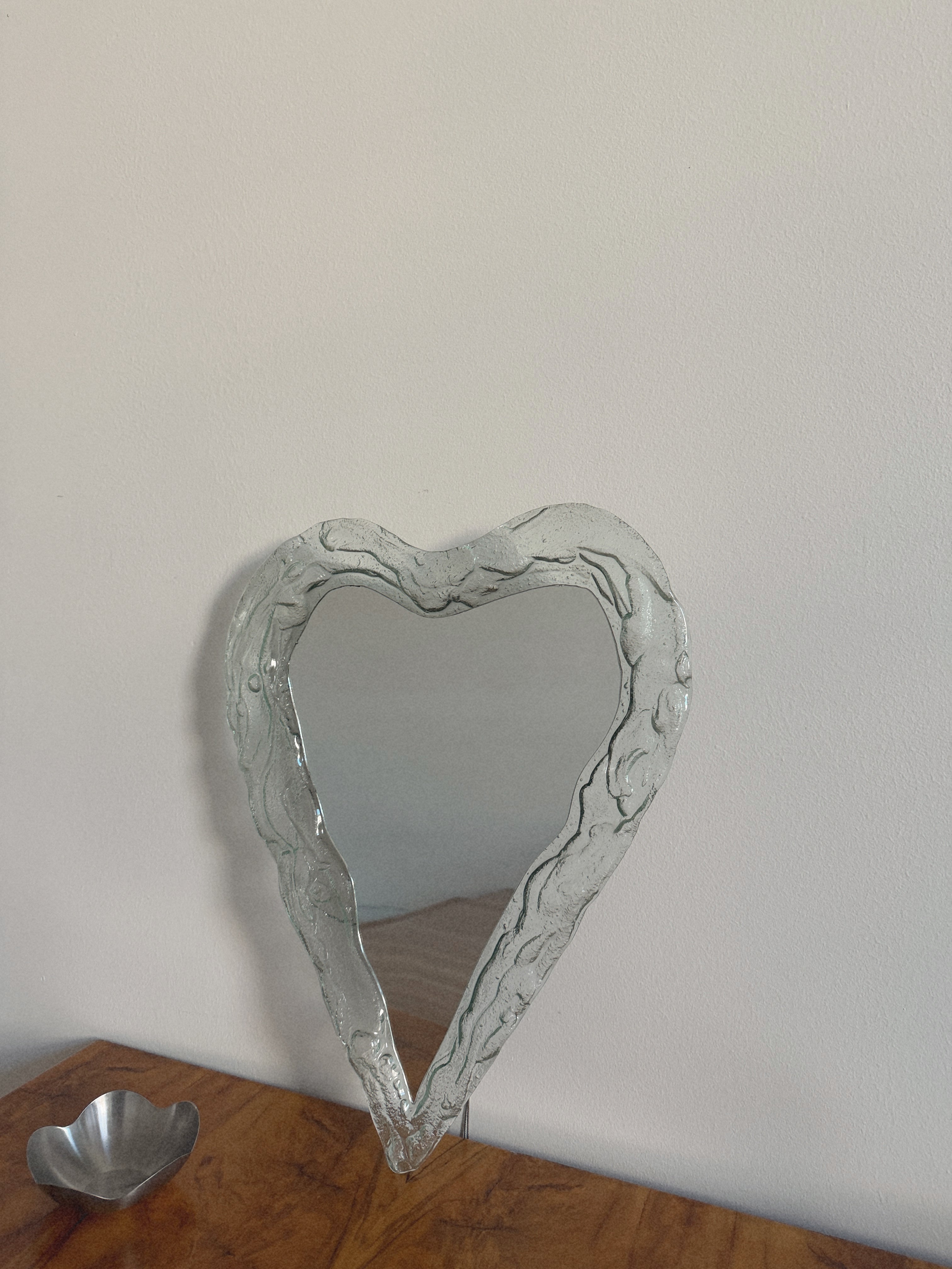 Glass Heart Mirror
