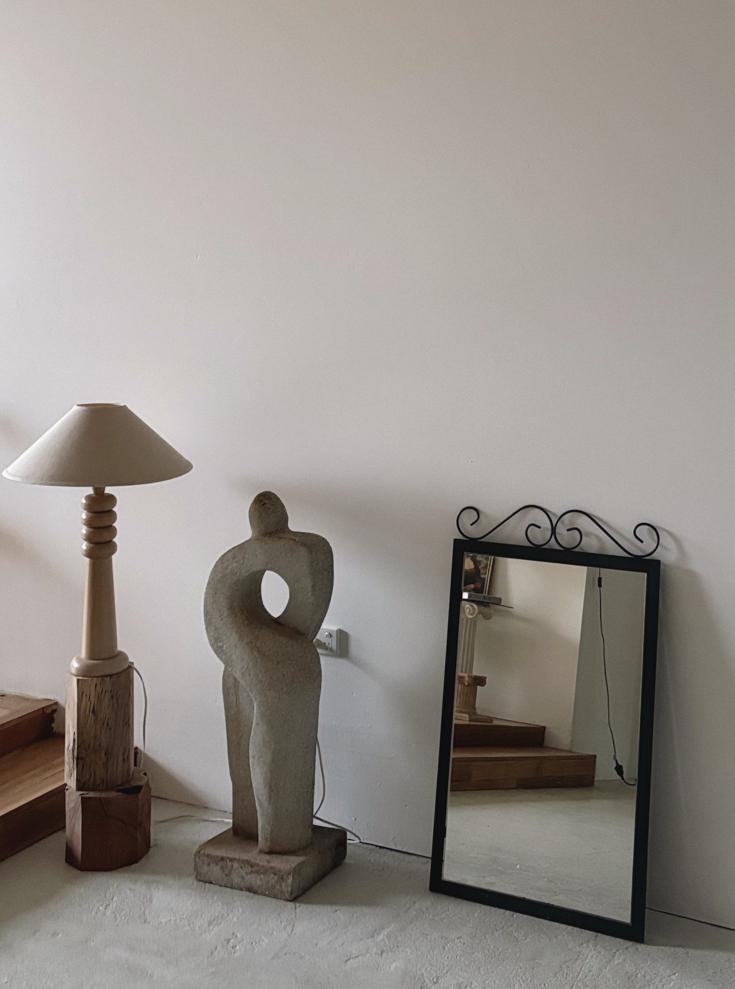 Curly Steel Mirror