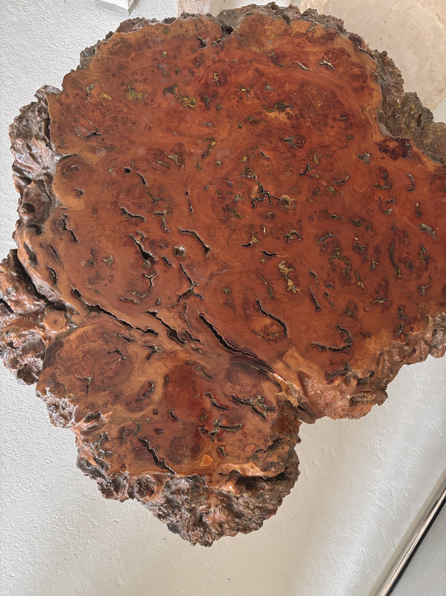 Organic Shaped Burl Coffee Table
