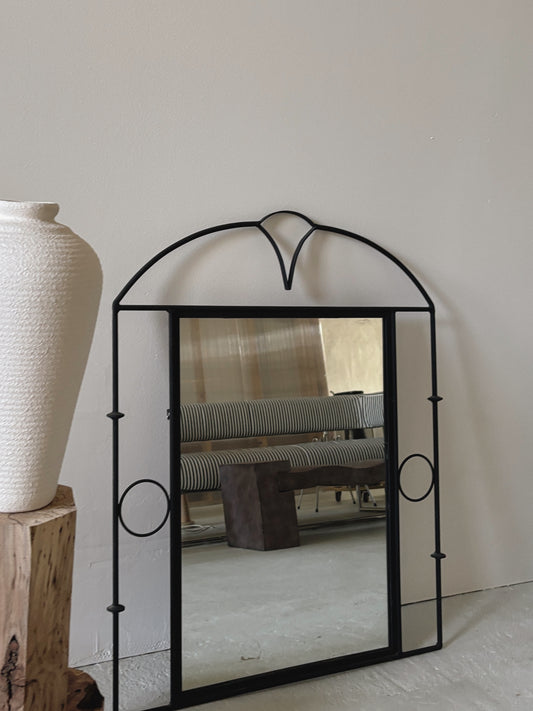 Art Deco Style Wrought Iron Mirror