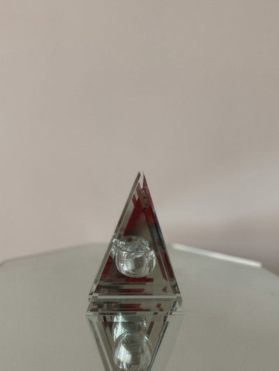 Triangle Mirror Candle Holder