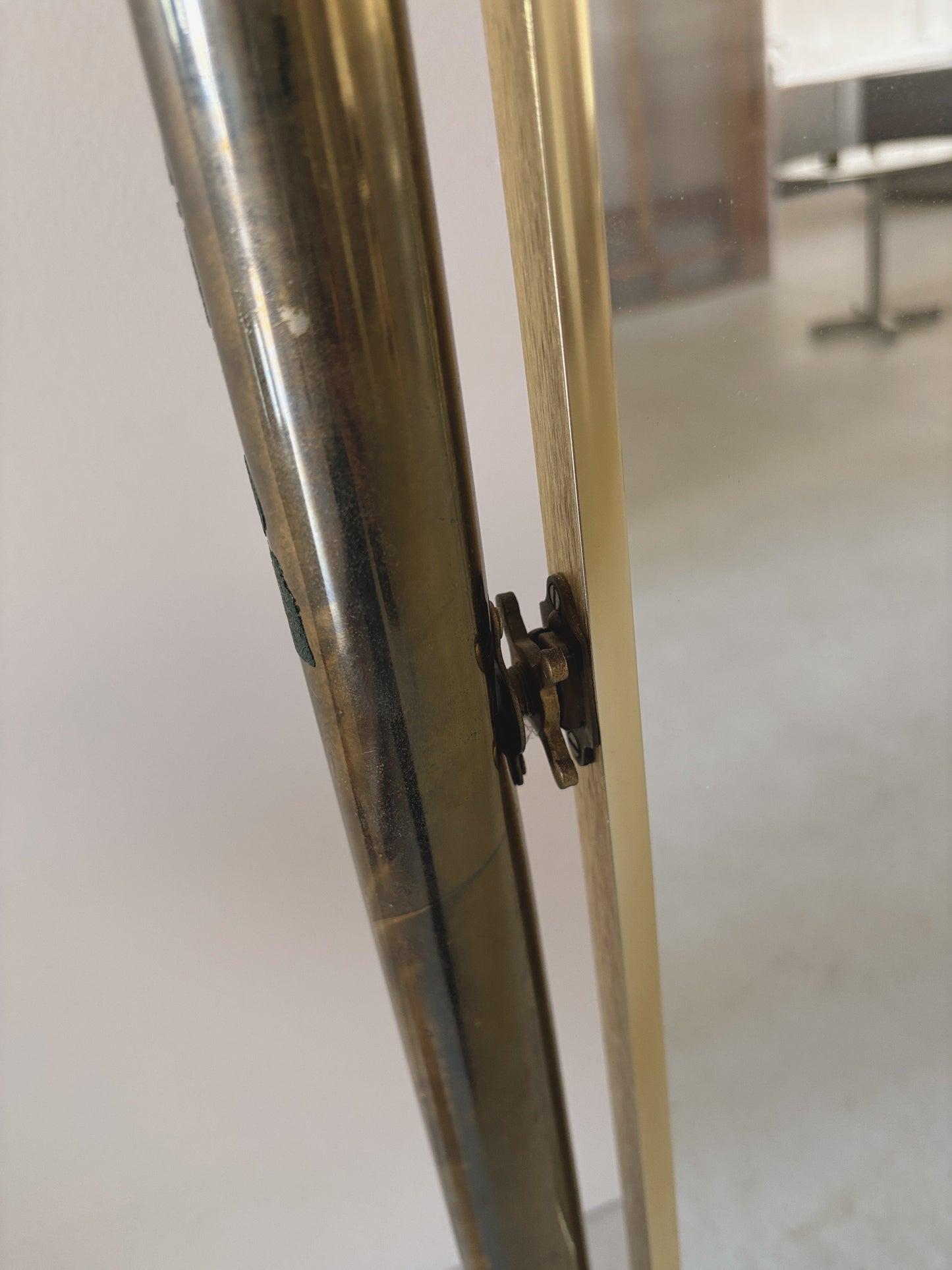 Brass Standing Mirror