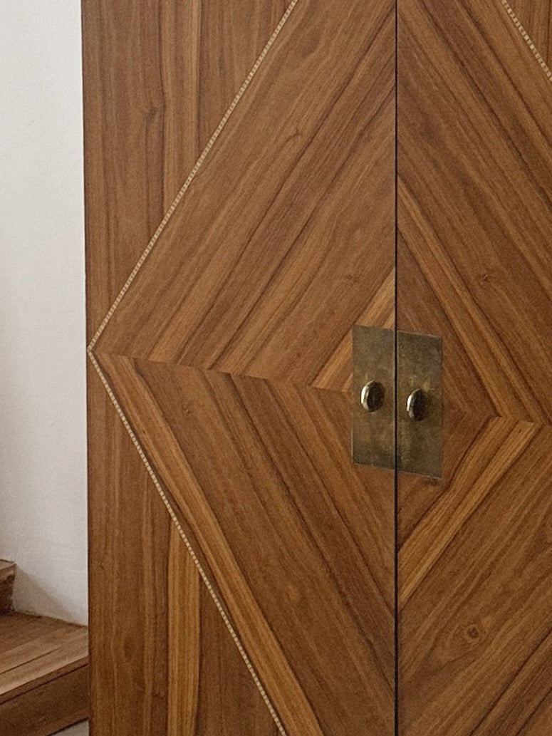 Art Deco Style Inlay Cabinets