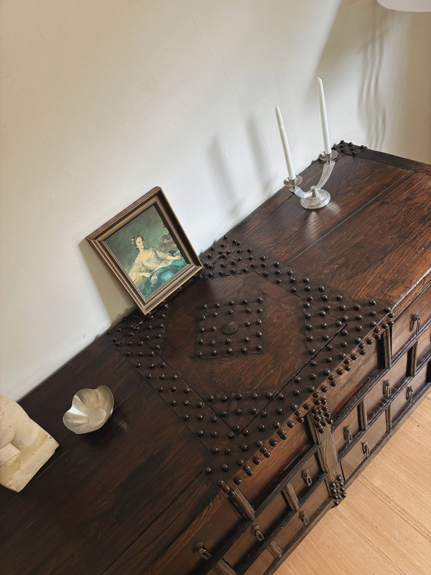 Brutalist Antique Multi Drawer Sideboard