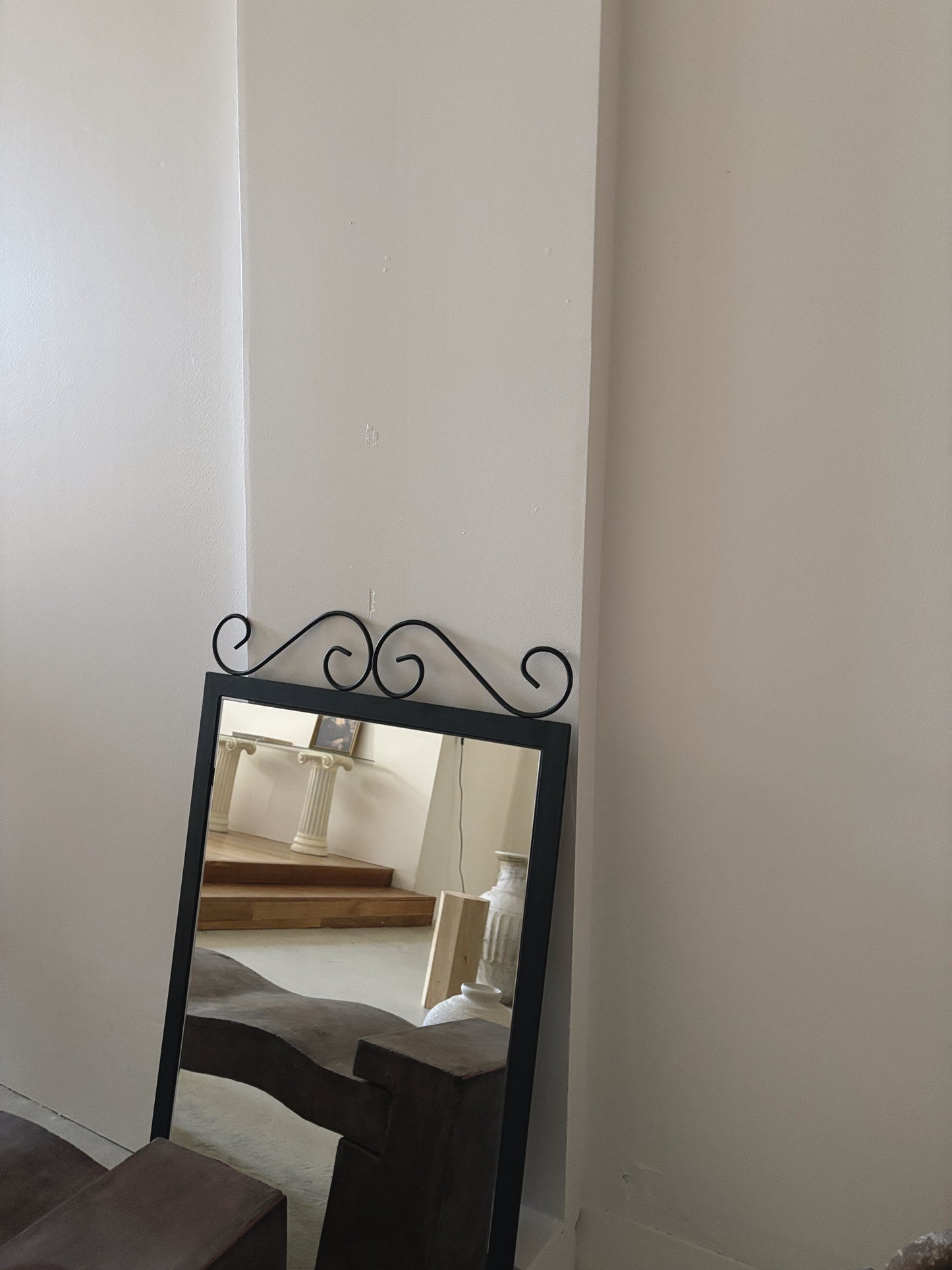 Curly Steel Mirror