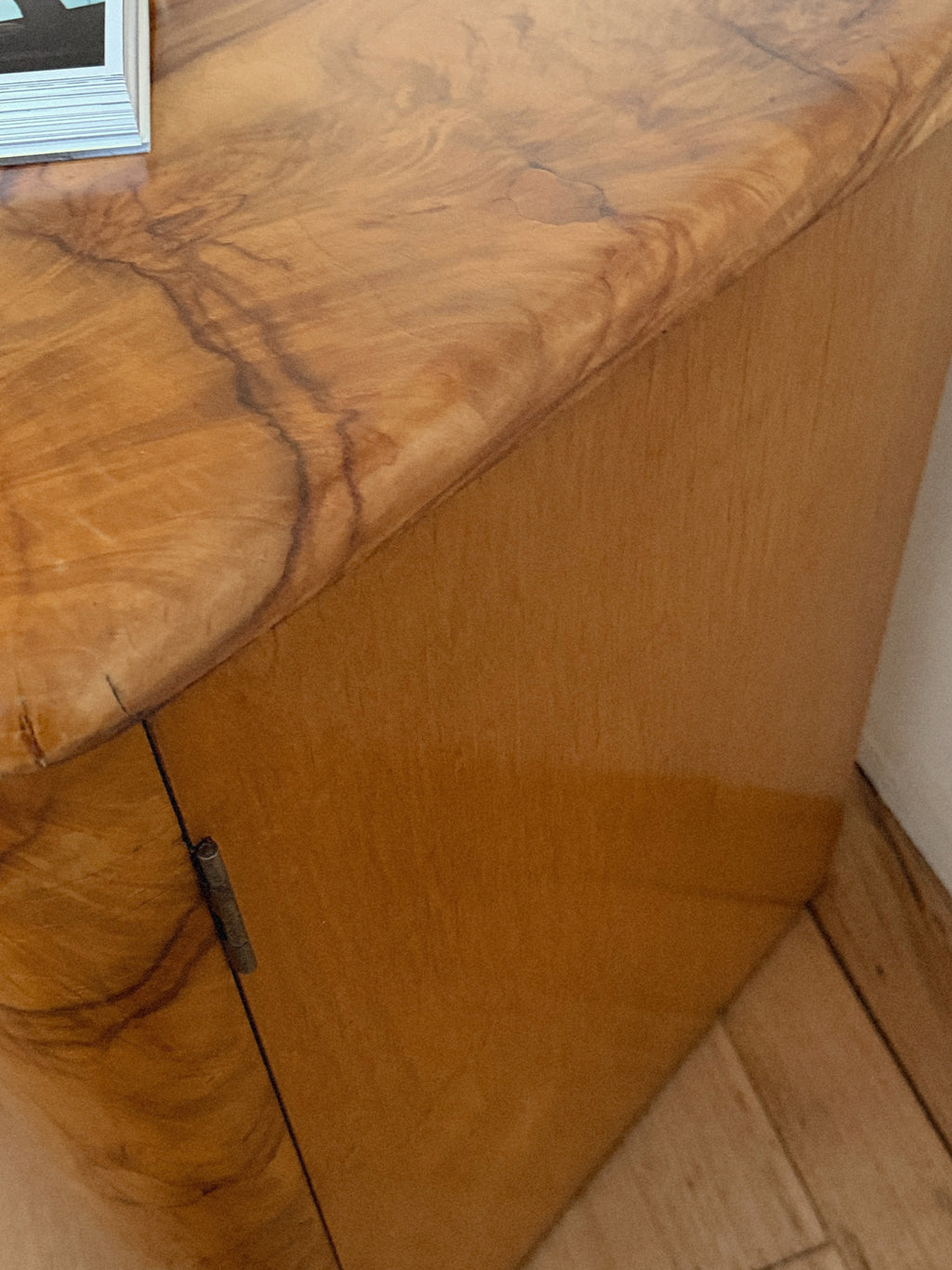 Walnut Burl Low Sideboard
