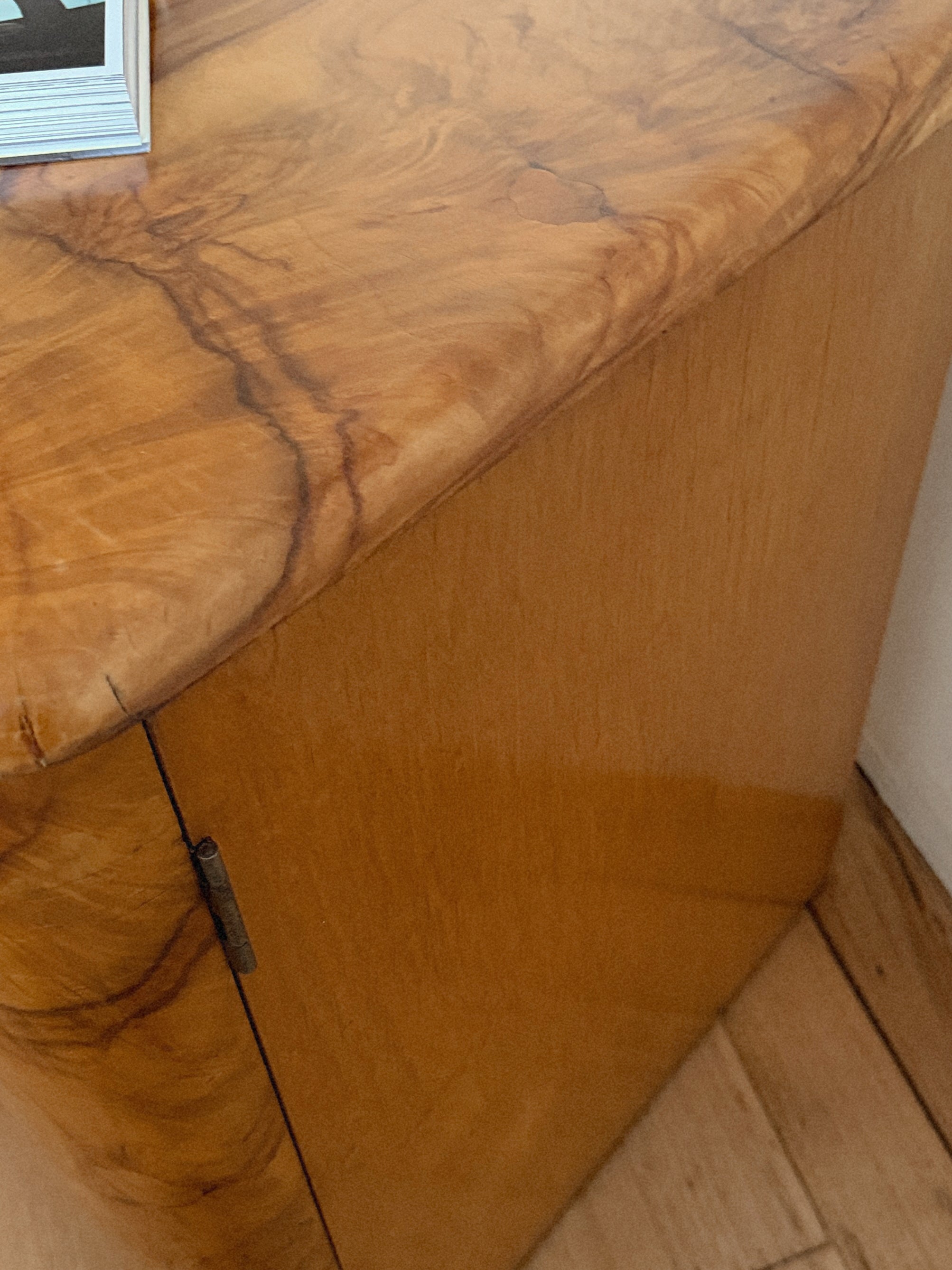 Walnut Burl Low Sideboard