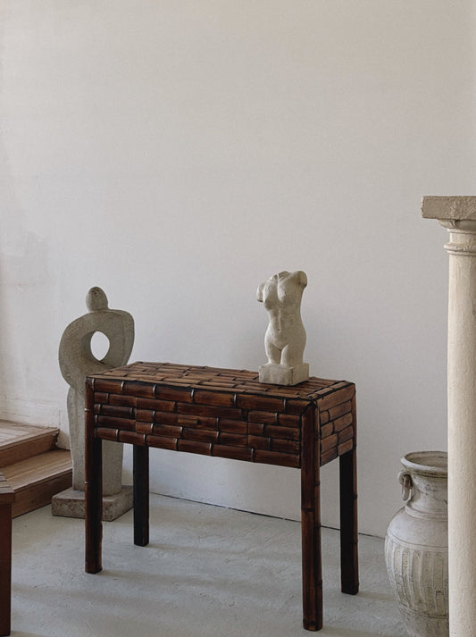 Dark Bamboo Console Table