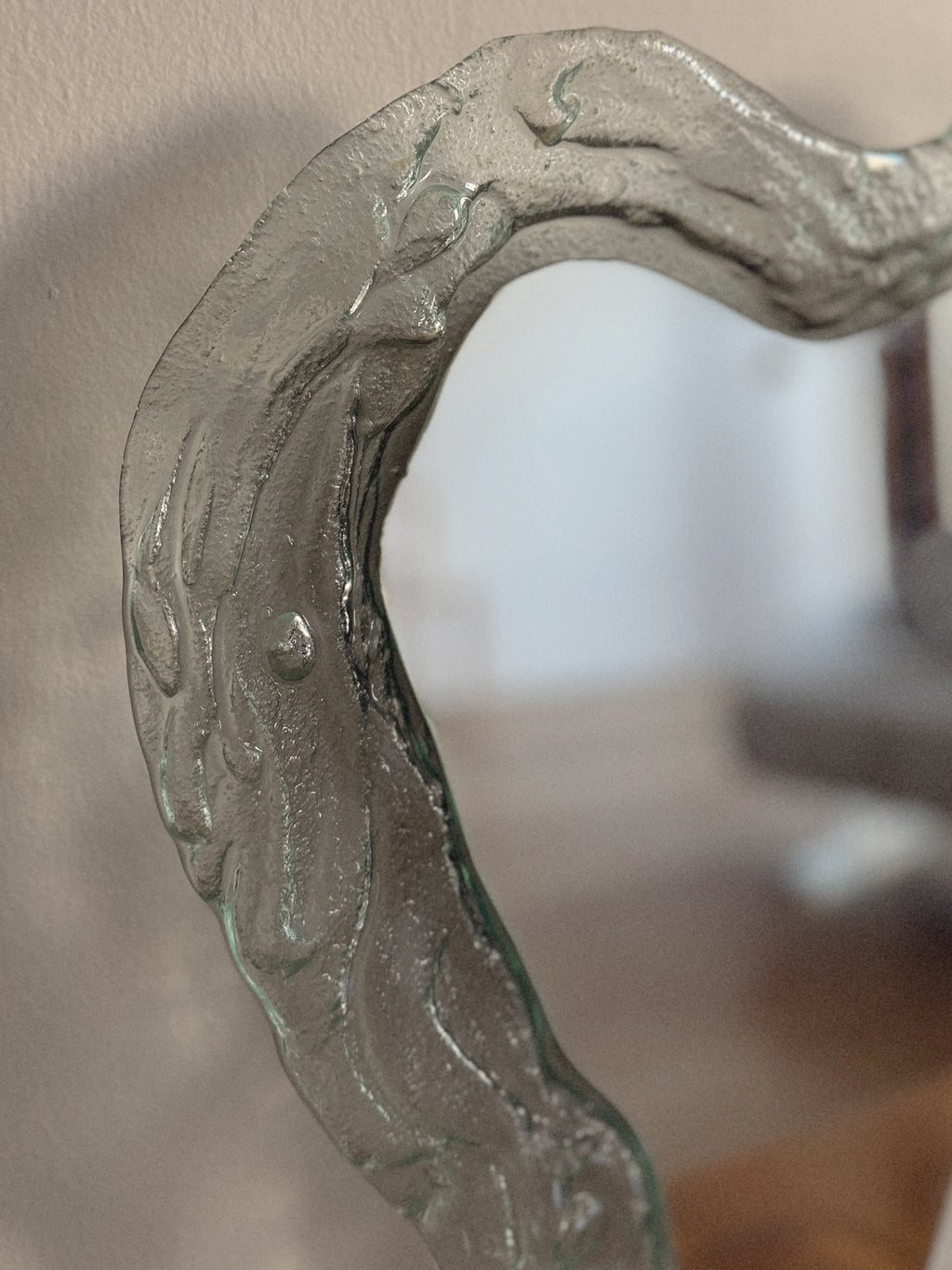 Glass Heart Mirror