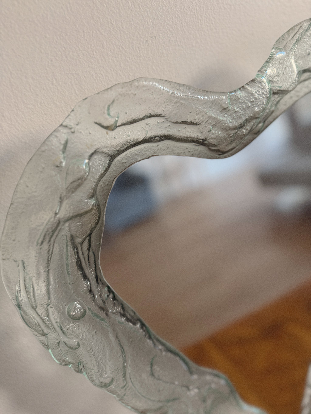 Glass Heart Mirror