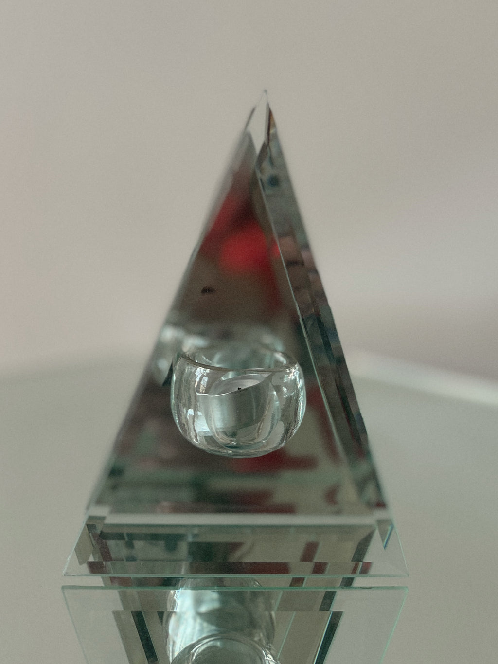 Triangle Mirror Candle Holder