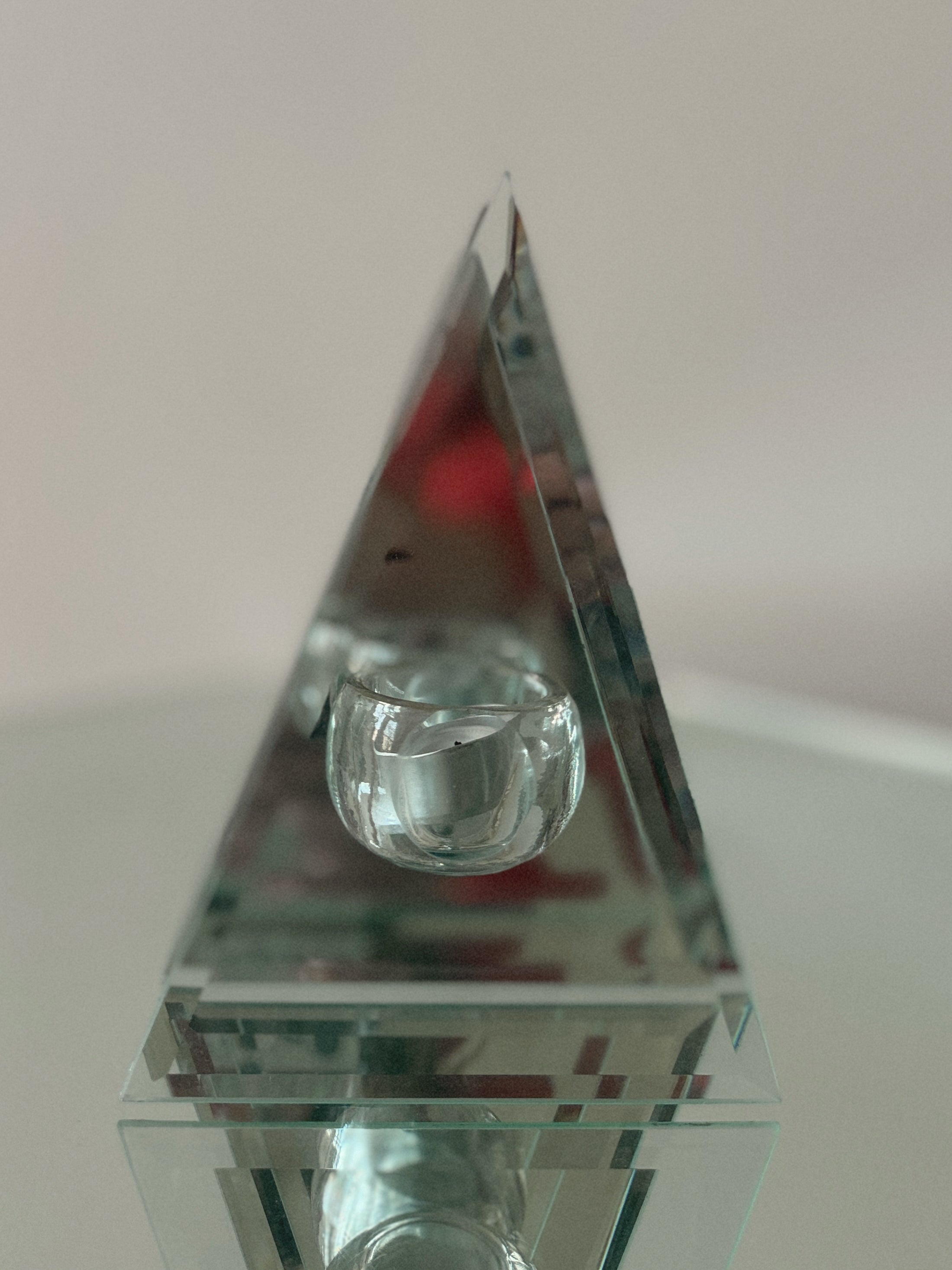 Triangle Mirror Candle Holder