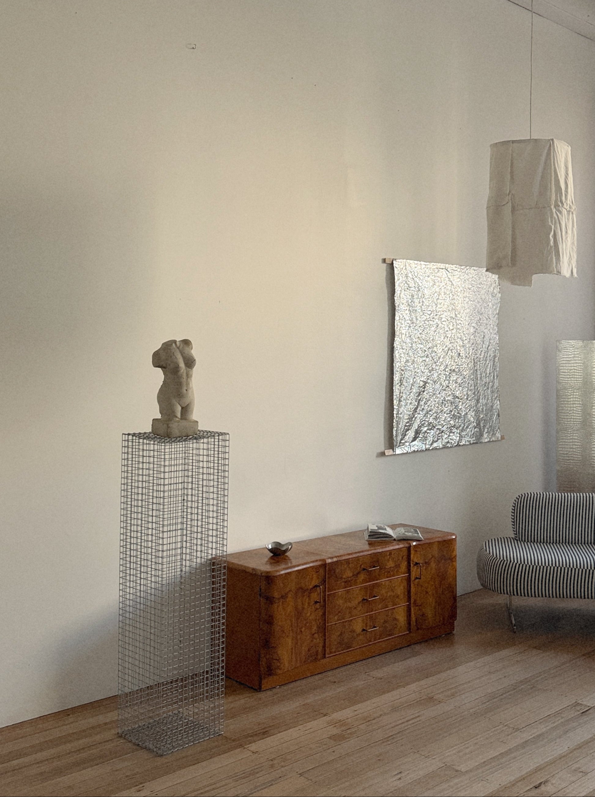 Walnut Burl Low Sideboard