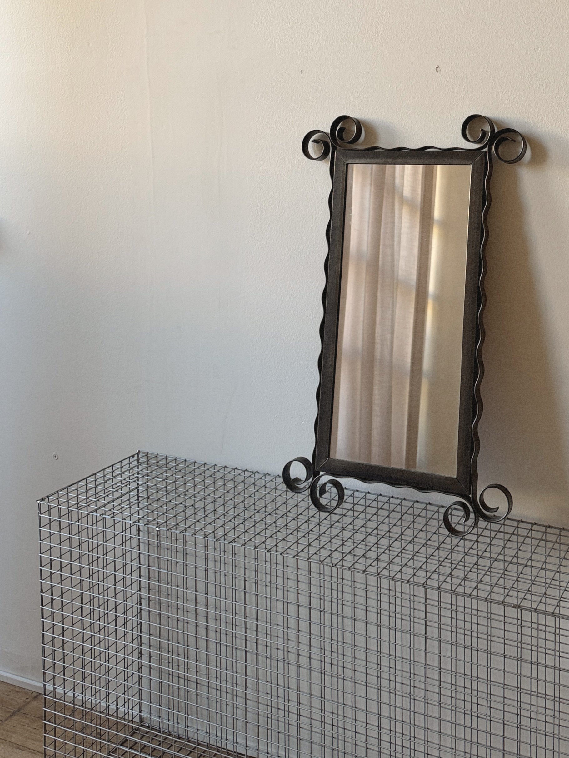 Curly Steel Mirror