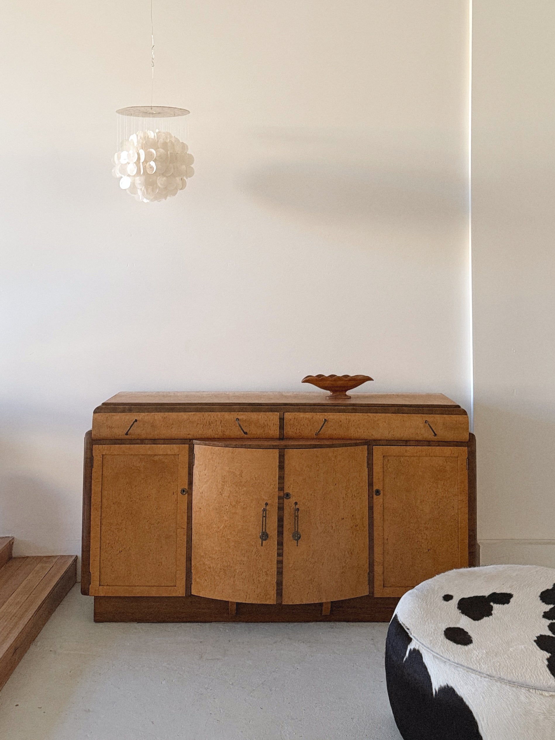 Art Deco Burl Sideboard