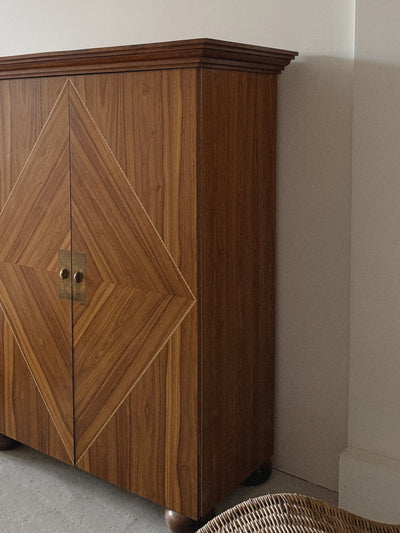 Art Deco Style Inlay Cabinets