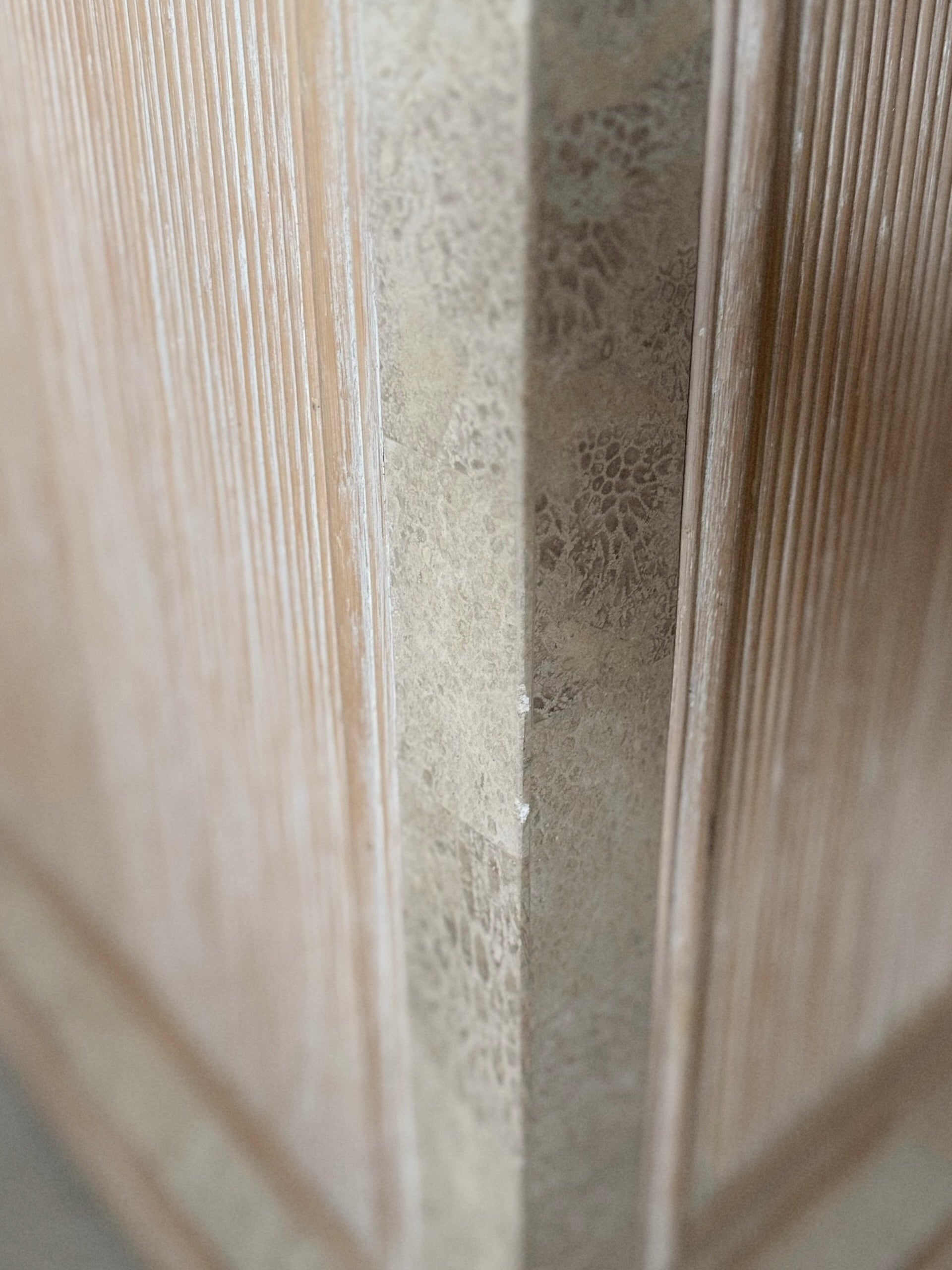 1980s Bamboo + Stone Sideboard