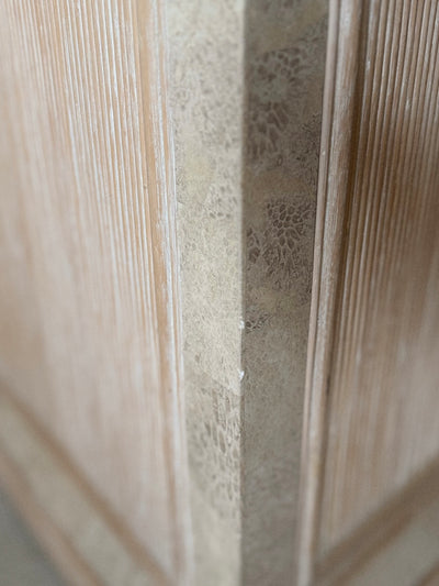 1980s Bamboo + Stone Sideboard