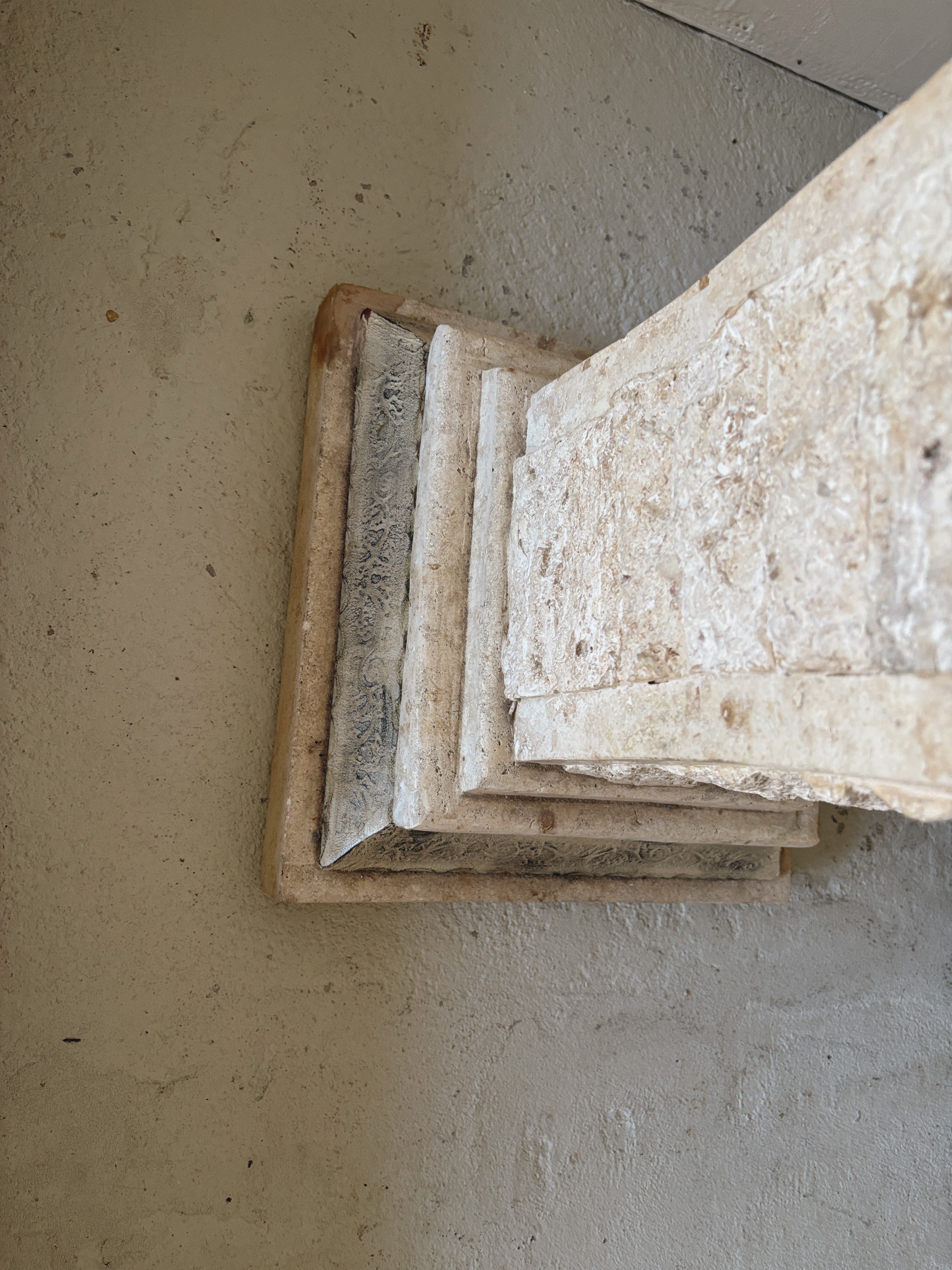 Fossil Stone Plinth