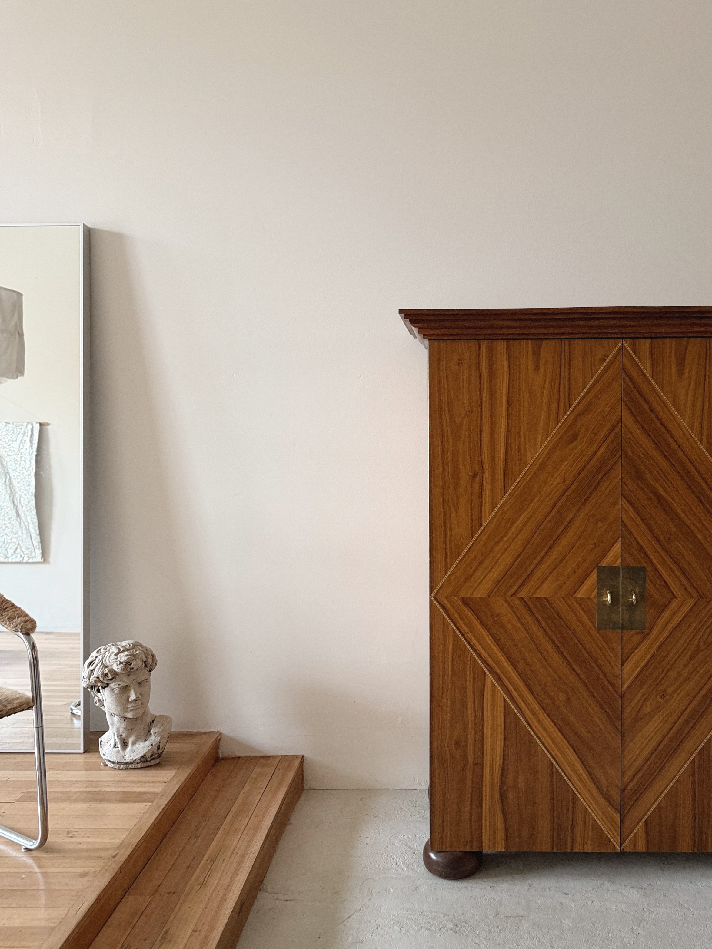 Art Deco Style Inlay Cabinets
