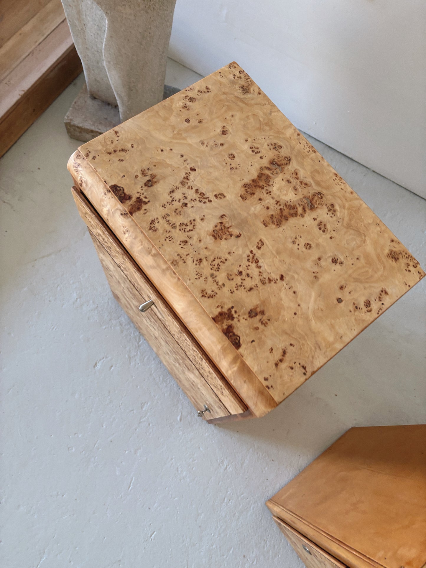 1950s Burl Bedside Tables