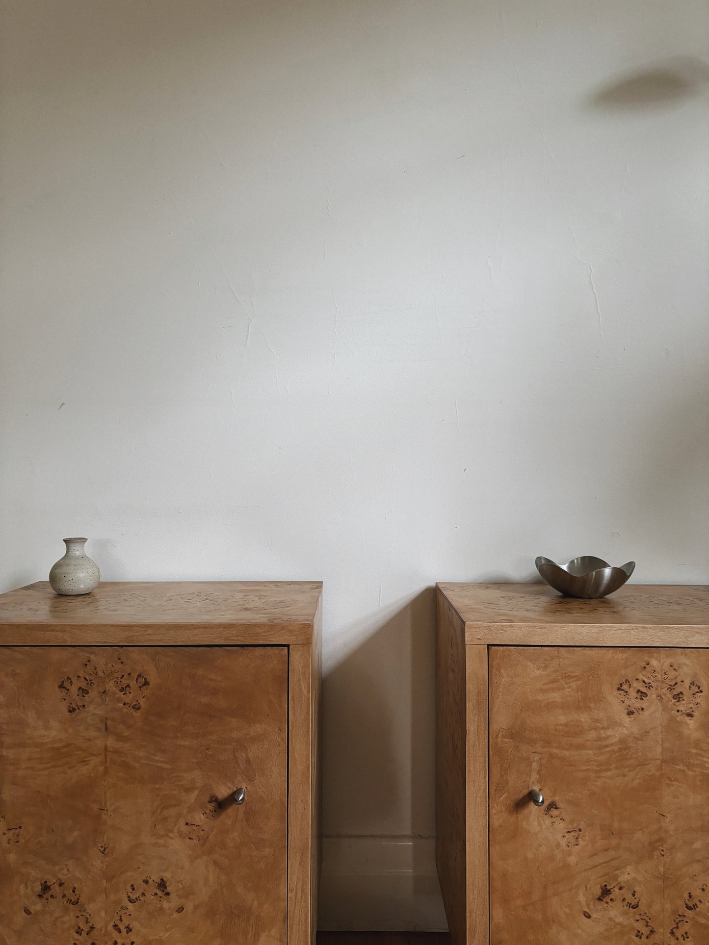 Burl Bedside Tables