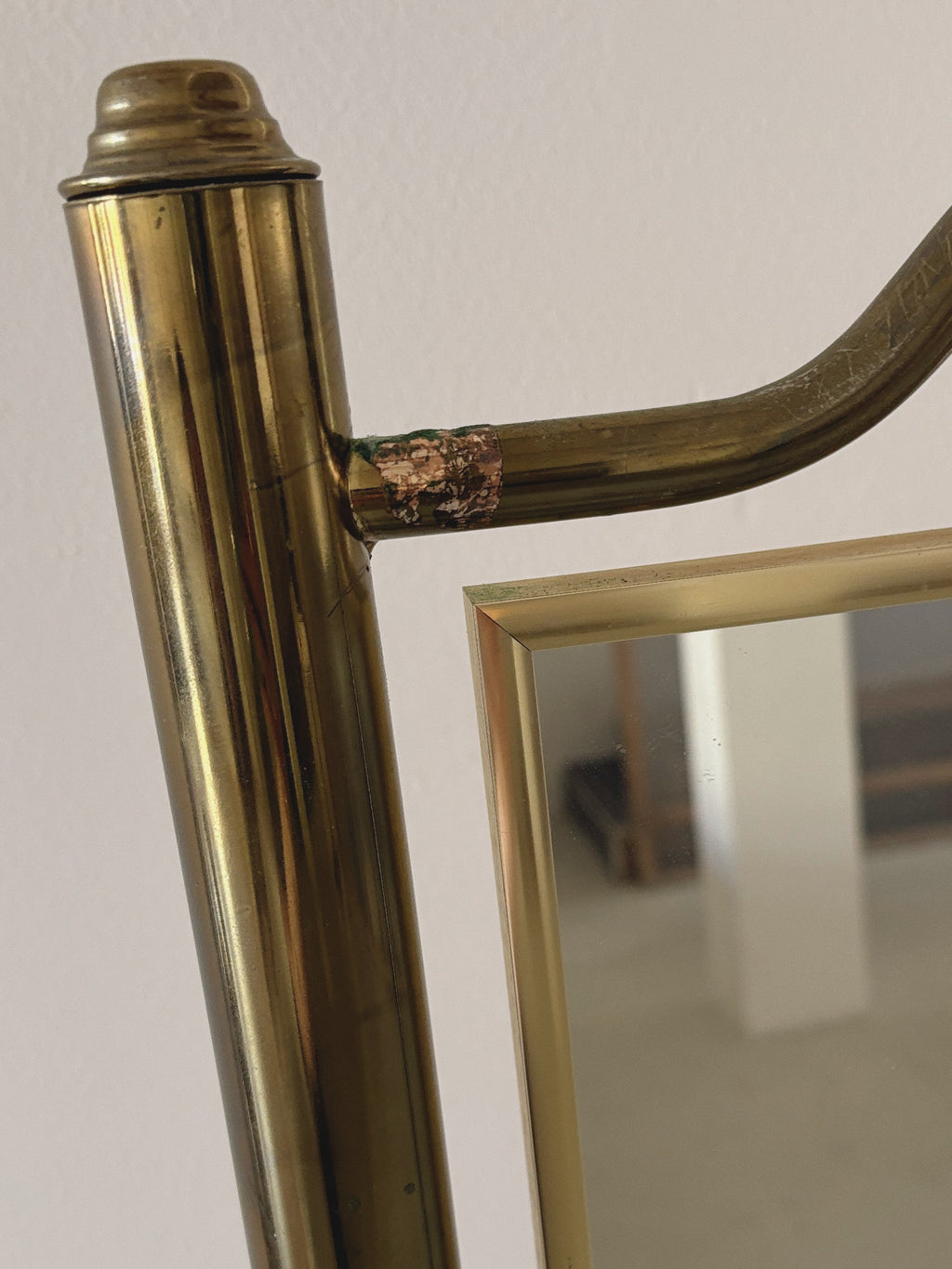Brass Standing Mirror