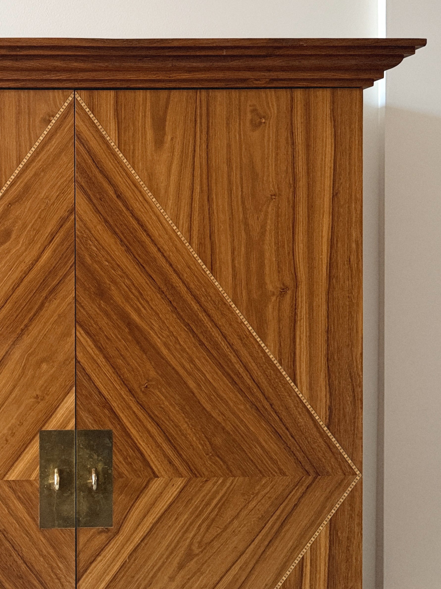Art Deco Style Inlay Cabinets