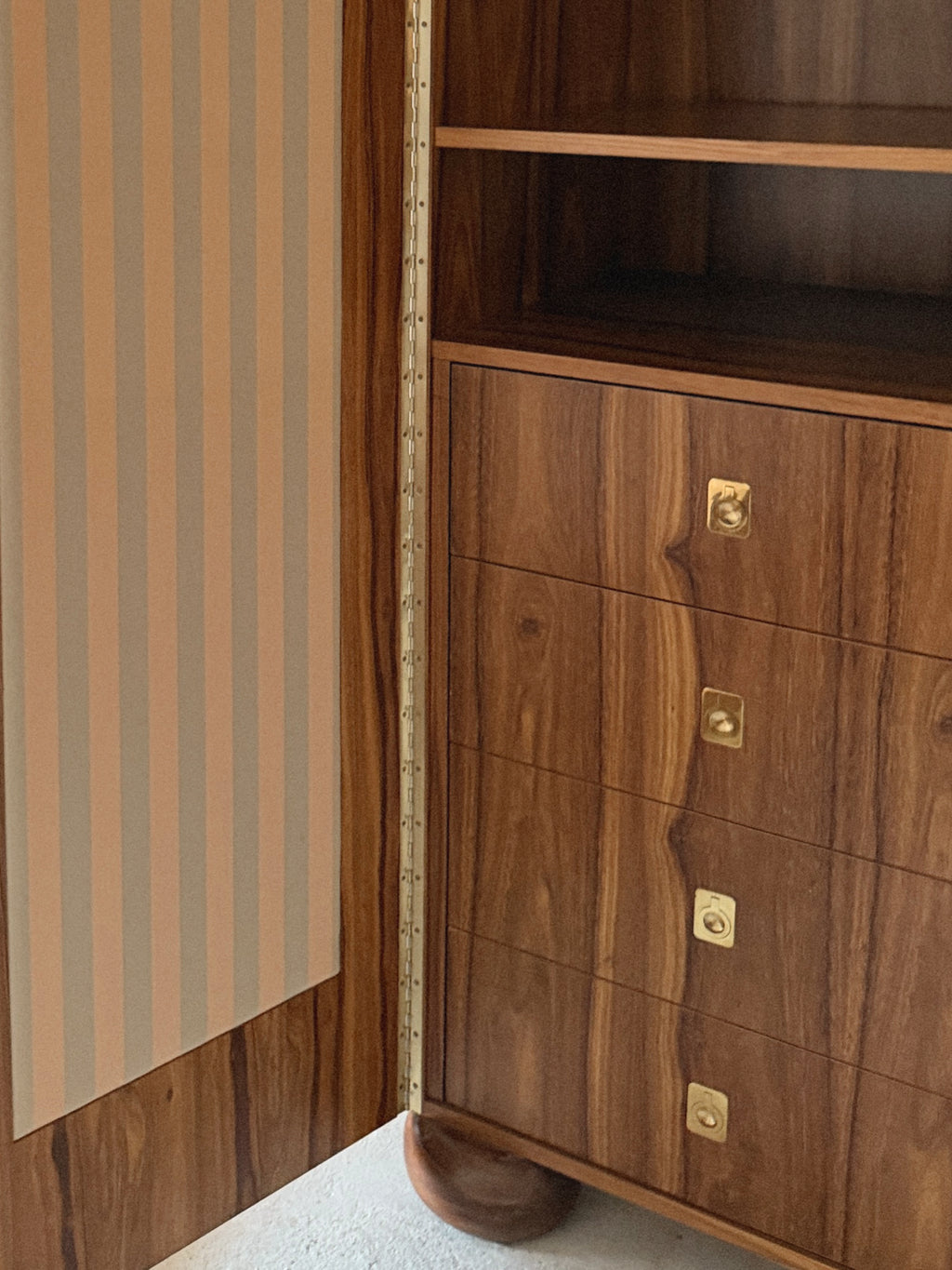 Art Deco Style Inlay Cabinets